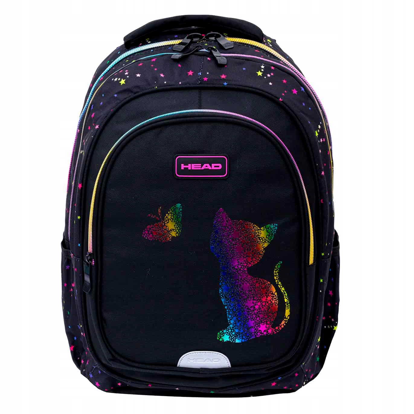 Školský batoh HEAD Golden Effect - Rainbow Kitty s Farebným Holografickým Motívom